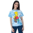 thumbnail image 1 of The Simpsons Juniors' Bart Simpson Tie-Dye Skimmer T-Shirt, 1 of 7