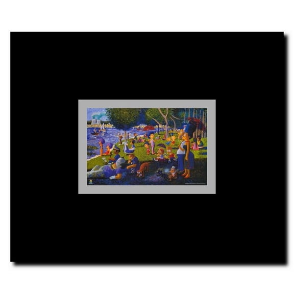 The Simpsons on a Sunday Framed Movie Poster