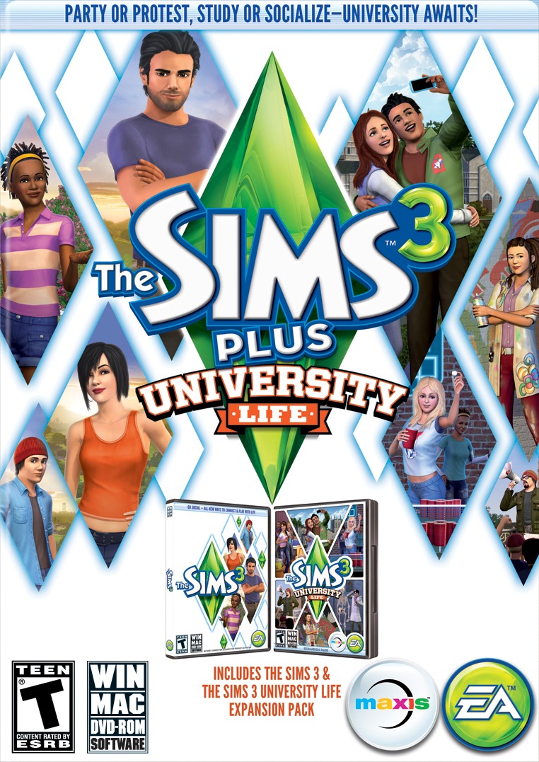 The Sims 3 University Life Expansion Pack (PC DVD) - image 1 of 5