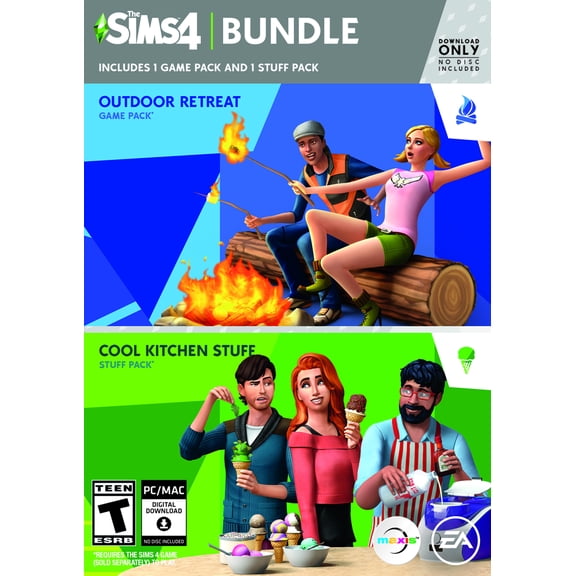 The Sims 4 Bundle Pack: Outdoor Retreat & Cool Kitchen Stuff Pack (PC)
