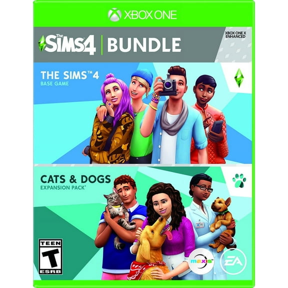 SIMS 4: Cats & Dogs Bundle, Electronic Arts, Xbox One, 014633375350