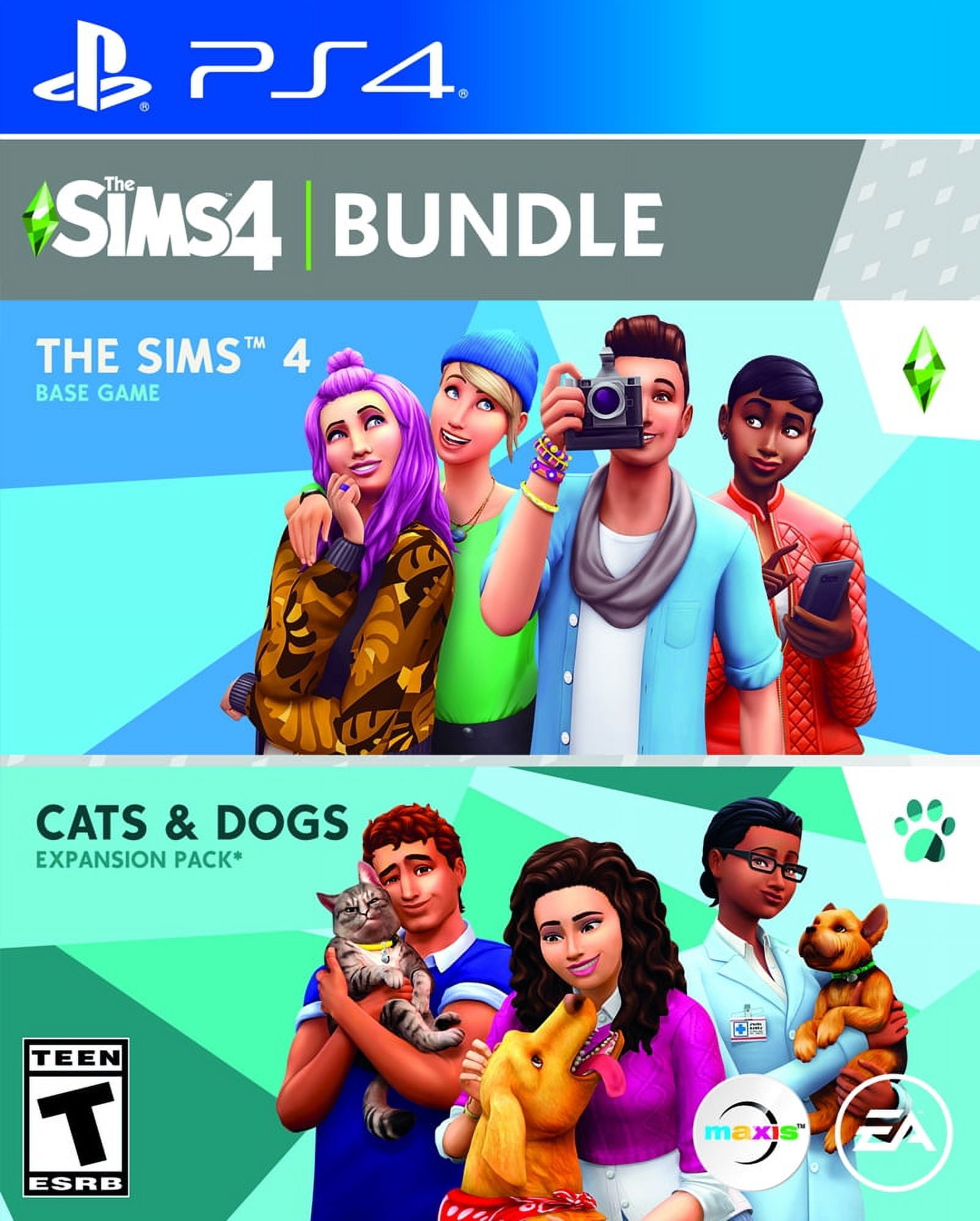 The Sims 4: Cats & Dogs Bundle - PlayStation 4 - Walmart.com