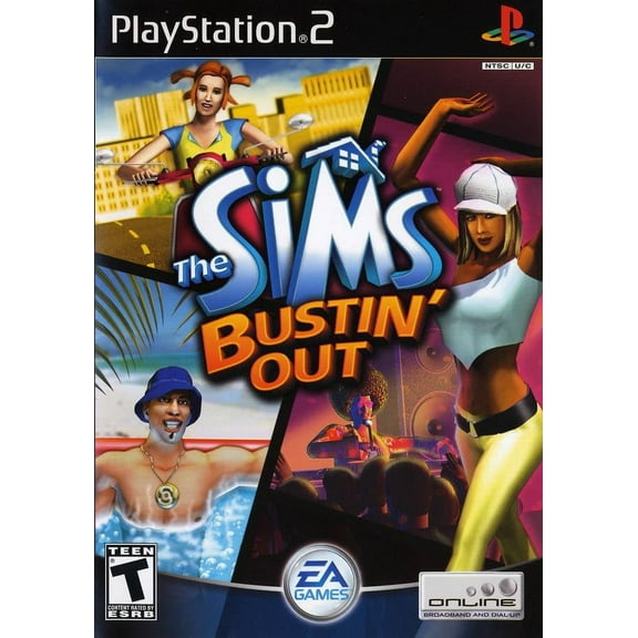 Restored The Sims Bustin Out PlayStation 2 (Refurbished)