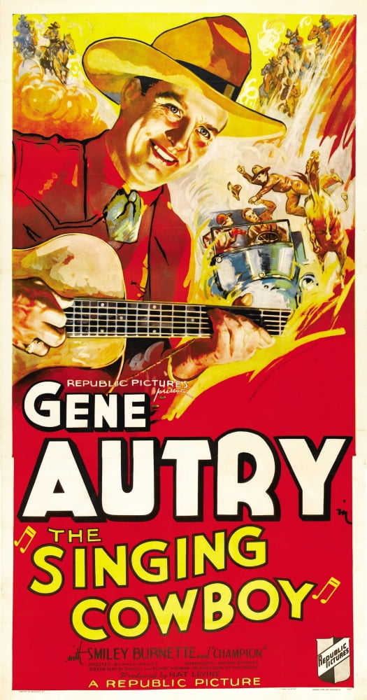 The Singing Cowboy Canvas Art -  (11 x 17)