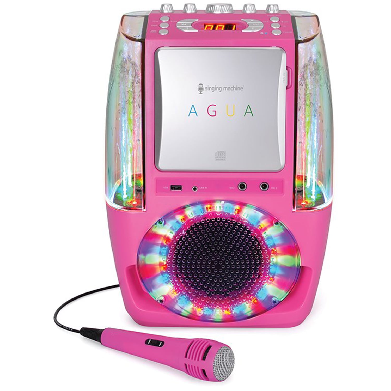 The Singing Machine AGUA Dancing Water Fountain Karaoke System with LED
