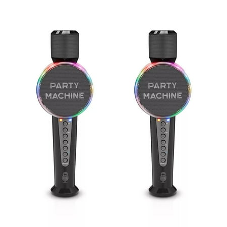 The Singing Machine Bluetooth and Voice Changer Wireless Microphone, Plastic