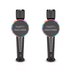 The Singing Machine Bluetooth and Voice Changer Wireless Microphone, Plastic