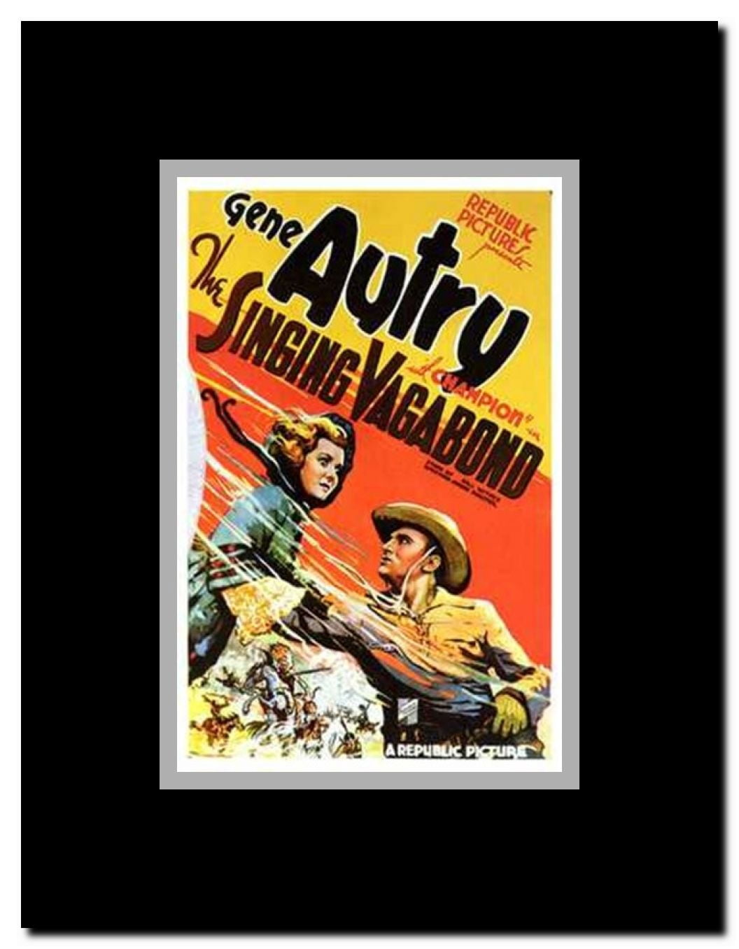 The Singing Vagabond Framed Movie Poster