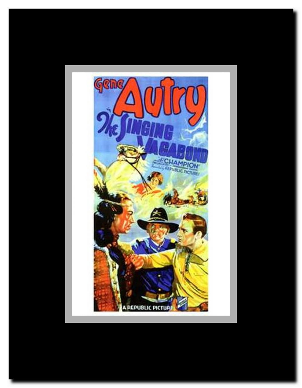 The Singing Vagabond Framed Movie Poster