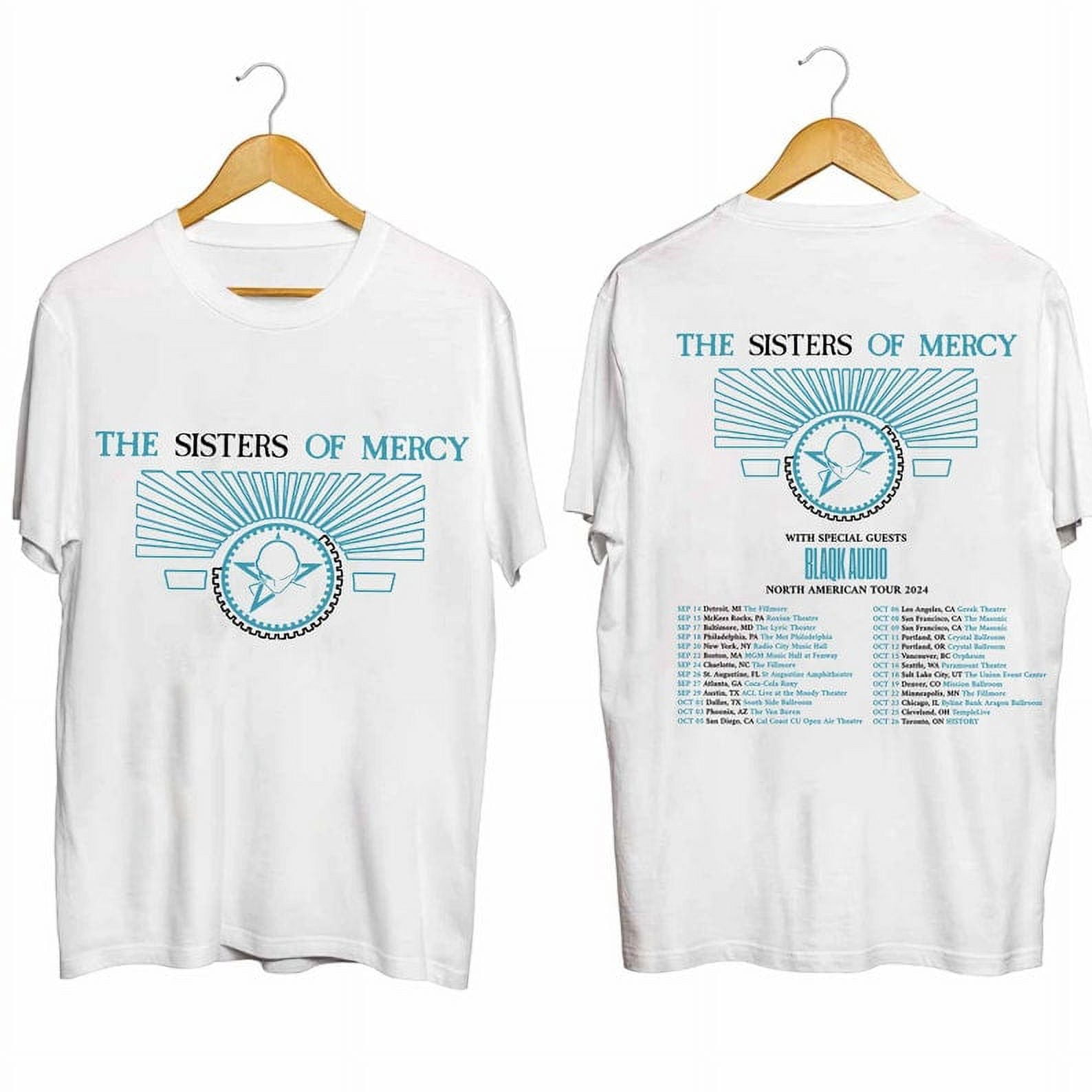 The Sisters of Mercy 2024 Tour Shirt, The Sisters of Mercy Band Fan Shirt, The Sisters of Mercy