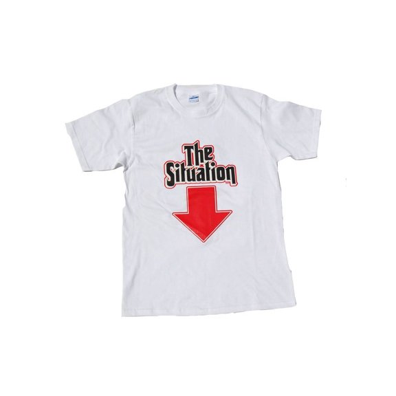 The Situation Pointed Arrow Cotton T-Shirt - White, 2XL