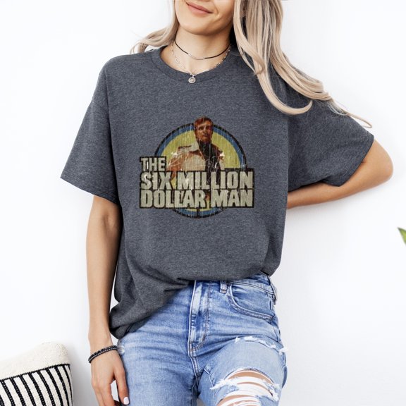 The Six Million Dollar Man TV Show Steve Austin Bionic T-Shirt, for men & women, up to size 5XL