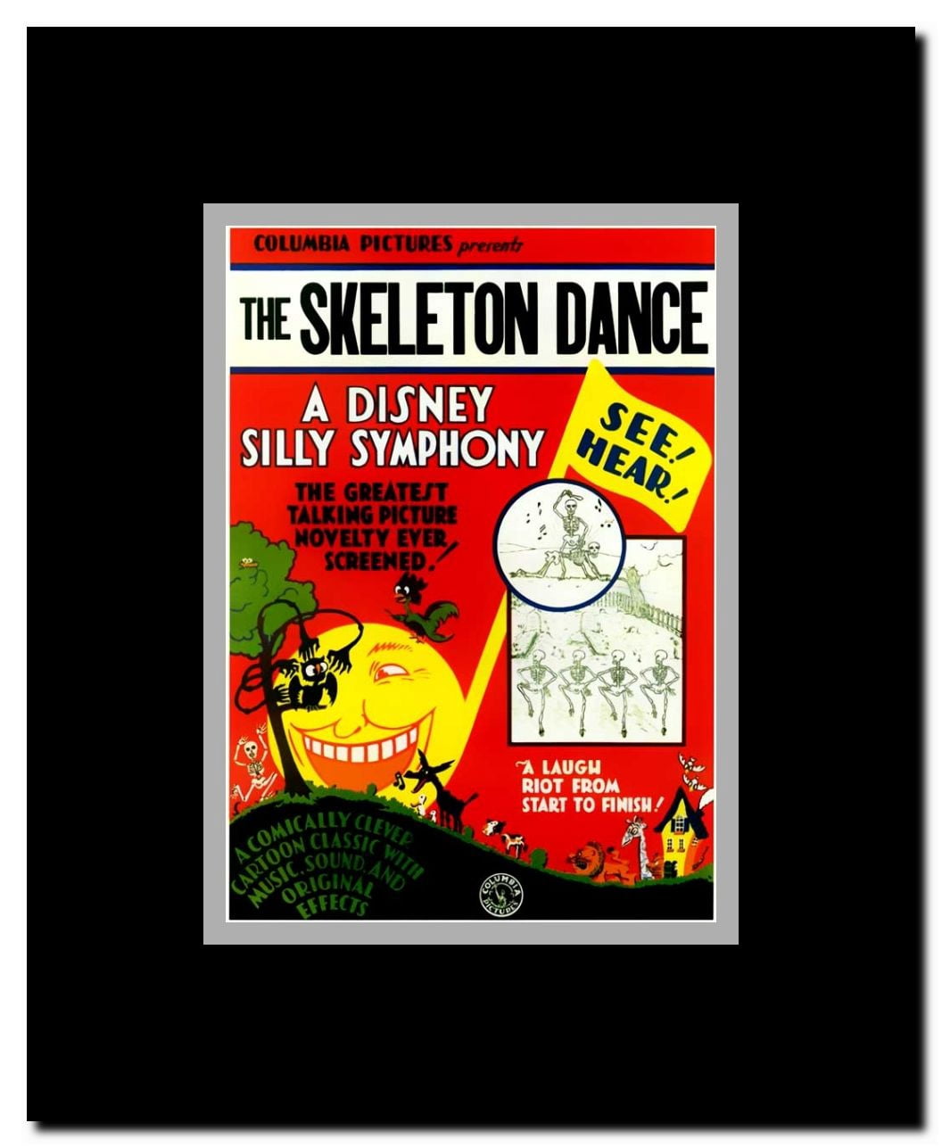 The Skeleton Dance Framed Movie Poster