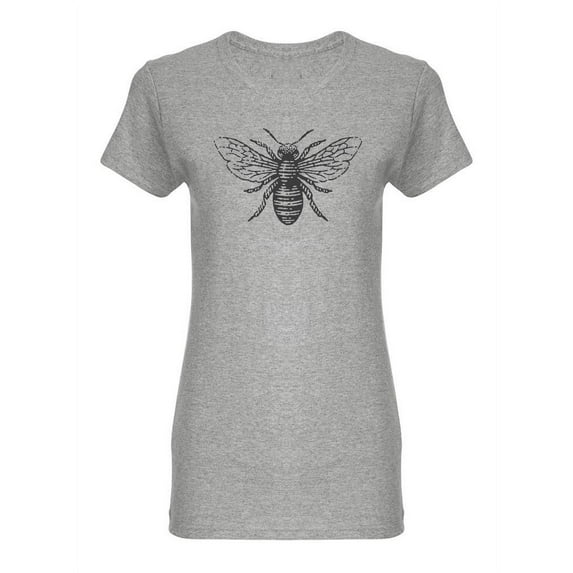 The Sketch Of A Honey Bee T-Shirt Women -Image by Shutterstock, Female Medium