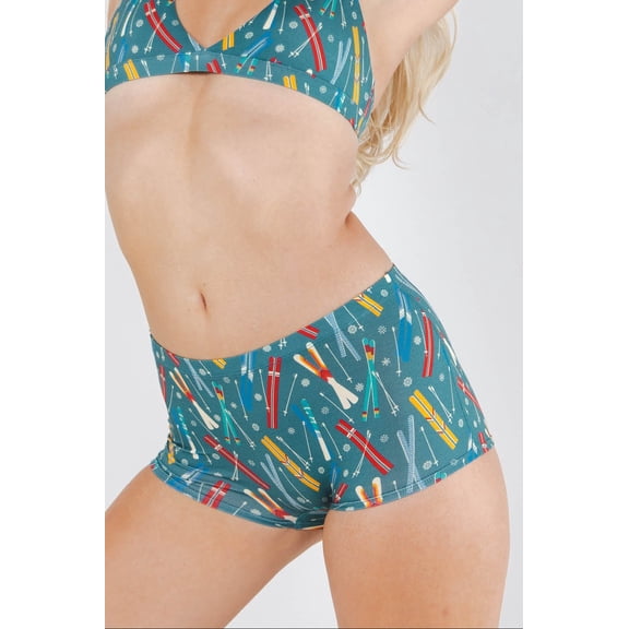 The Ski In Ski Out - Shinesty Retro Ski Modal Boyshort Underwear Large