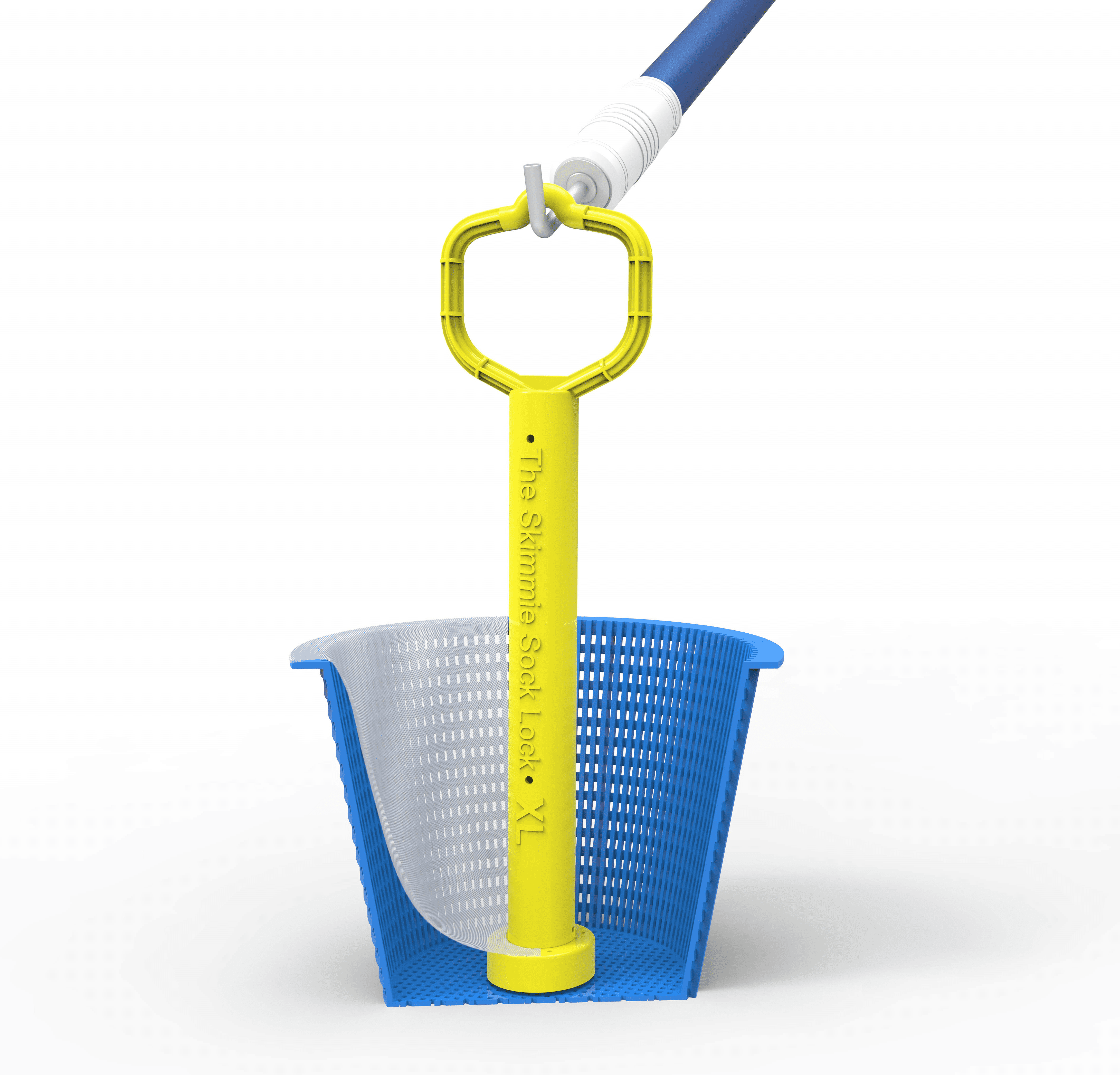 The Skimmie Sock Lock XL - Weighted, Removable Handle for Swimming Pool ...