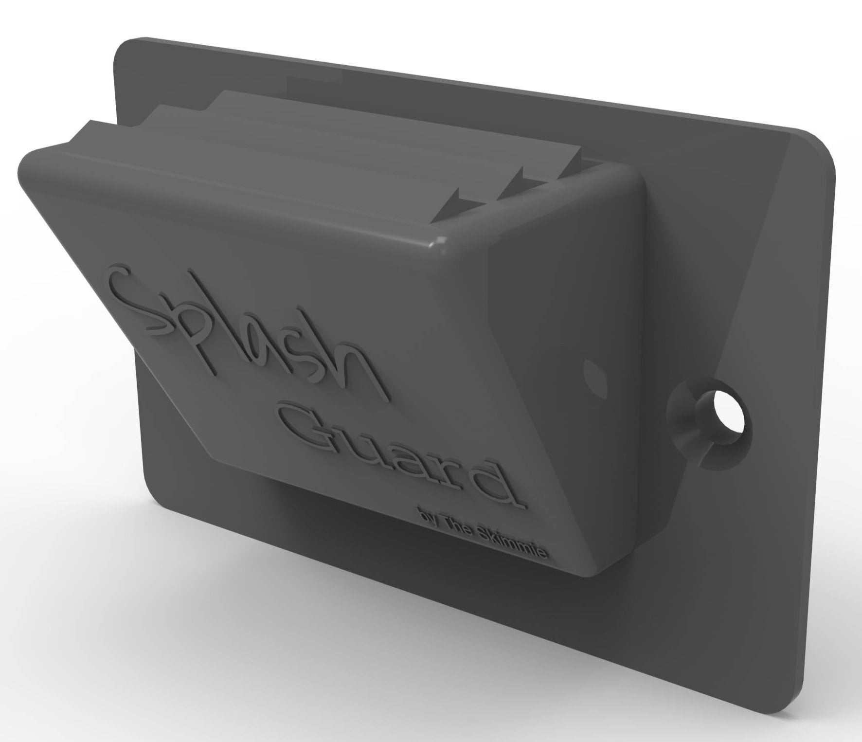 The Skimmie Splash Guard Overflow Pool Drain Cover to raise water level