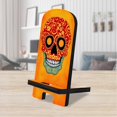 thumbnail image 1 of The Skull Cell Phone Stand Halloween Decor | Wood Mobile Tablet Holder Charging Station Organizer - 892031, 1 of 11