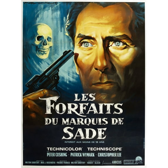 The Skull French Poster Peter Cushing 1965 Movie Poster Masterprint (24 x 36)