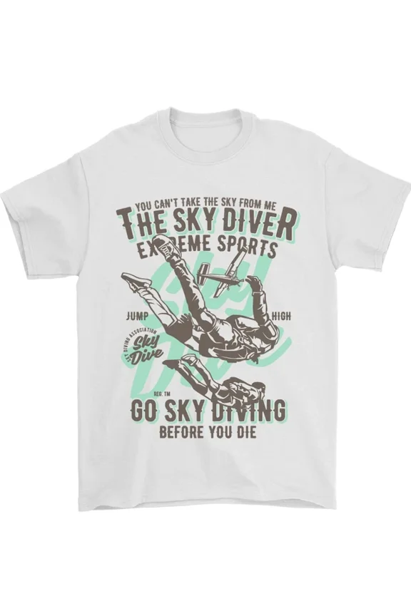The Skydiver Extreme Sports Skydiving T-Shirt