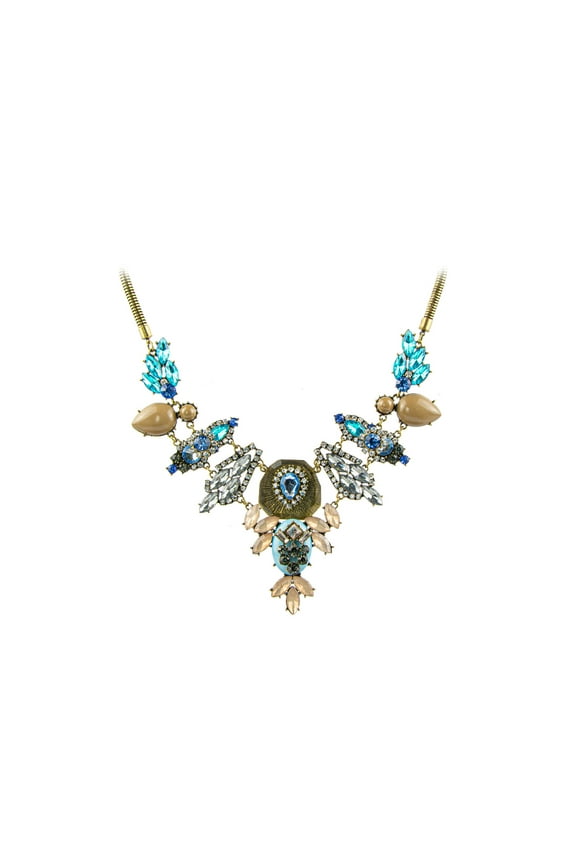 Women's Blue Envy Statement Necklace