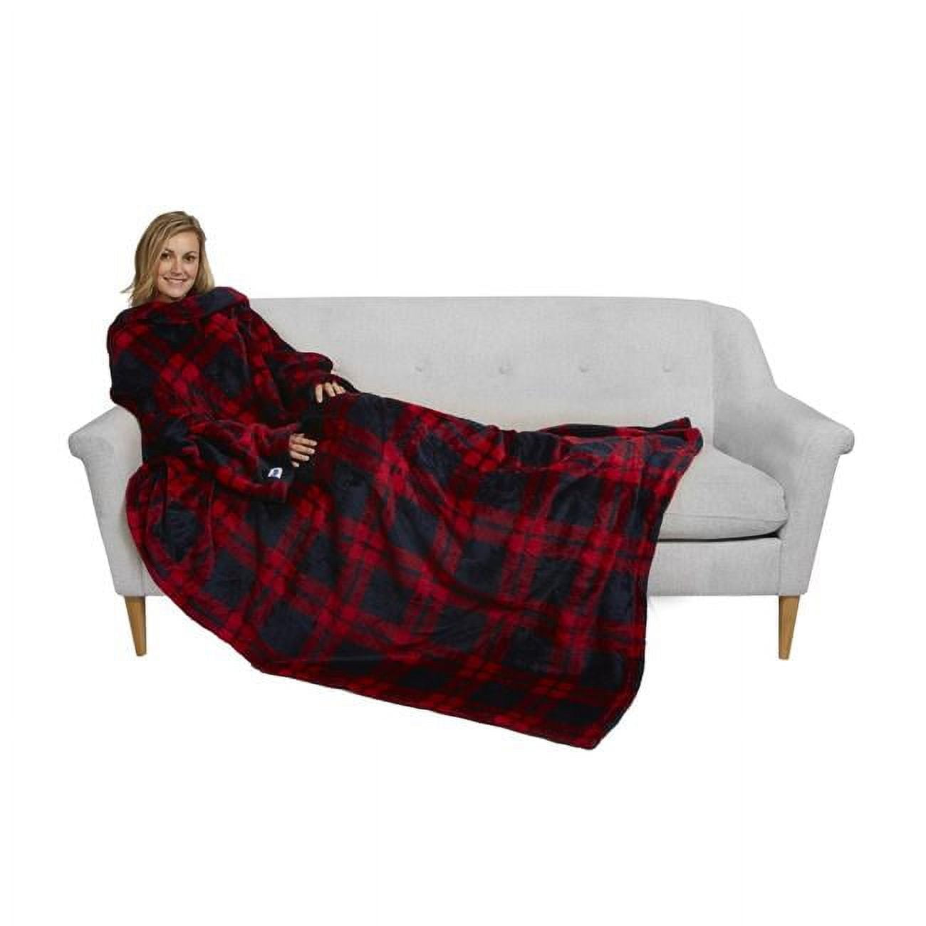 Slanket with online foot pocket