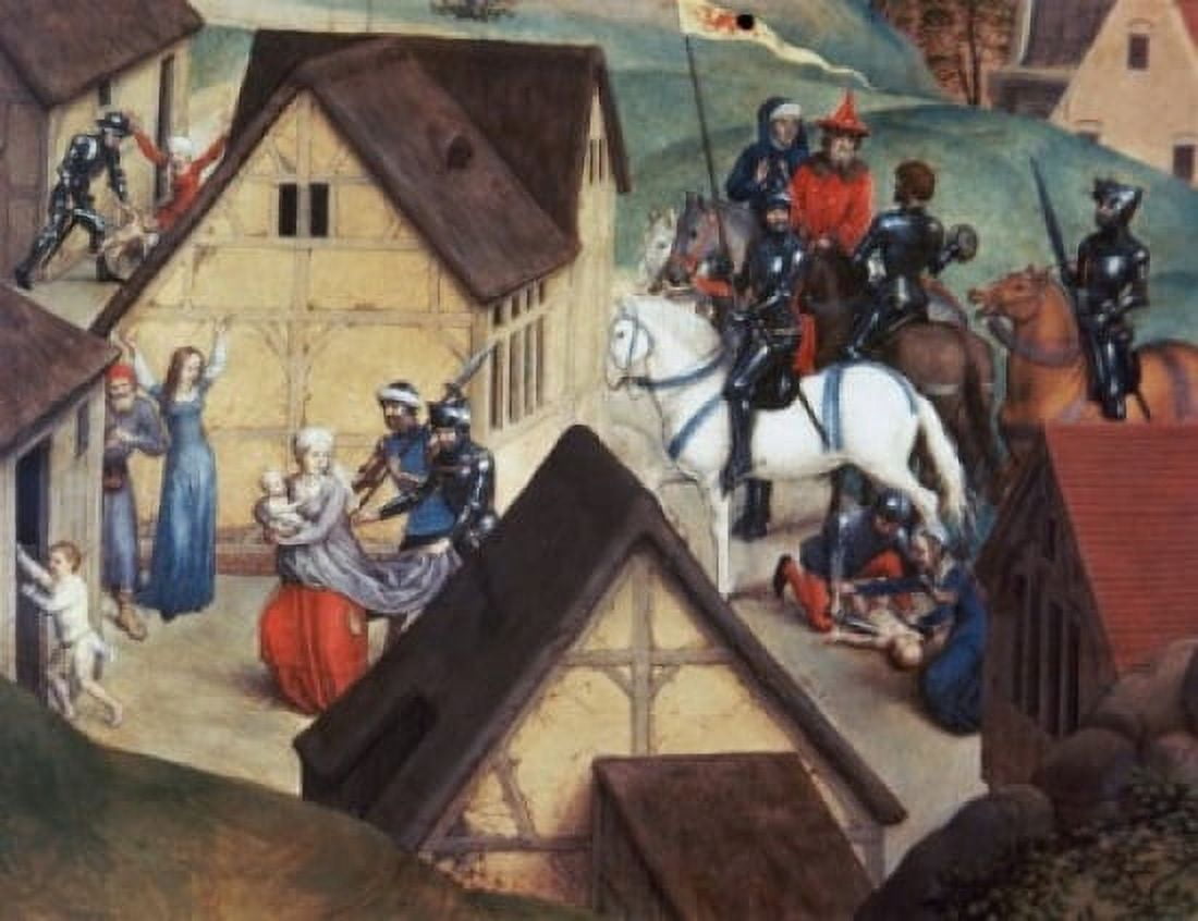 The Slaughter of the Innocents Hans Memling (ca1433-1494Netherlandish) Canvas Art - Hans Memling (24 x 36)