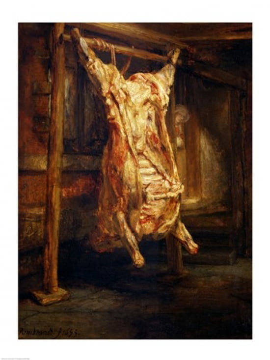 The Slaughtered Ox 1655 Canvas Art - Rembrandt van Rijn (18 x 24)