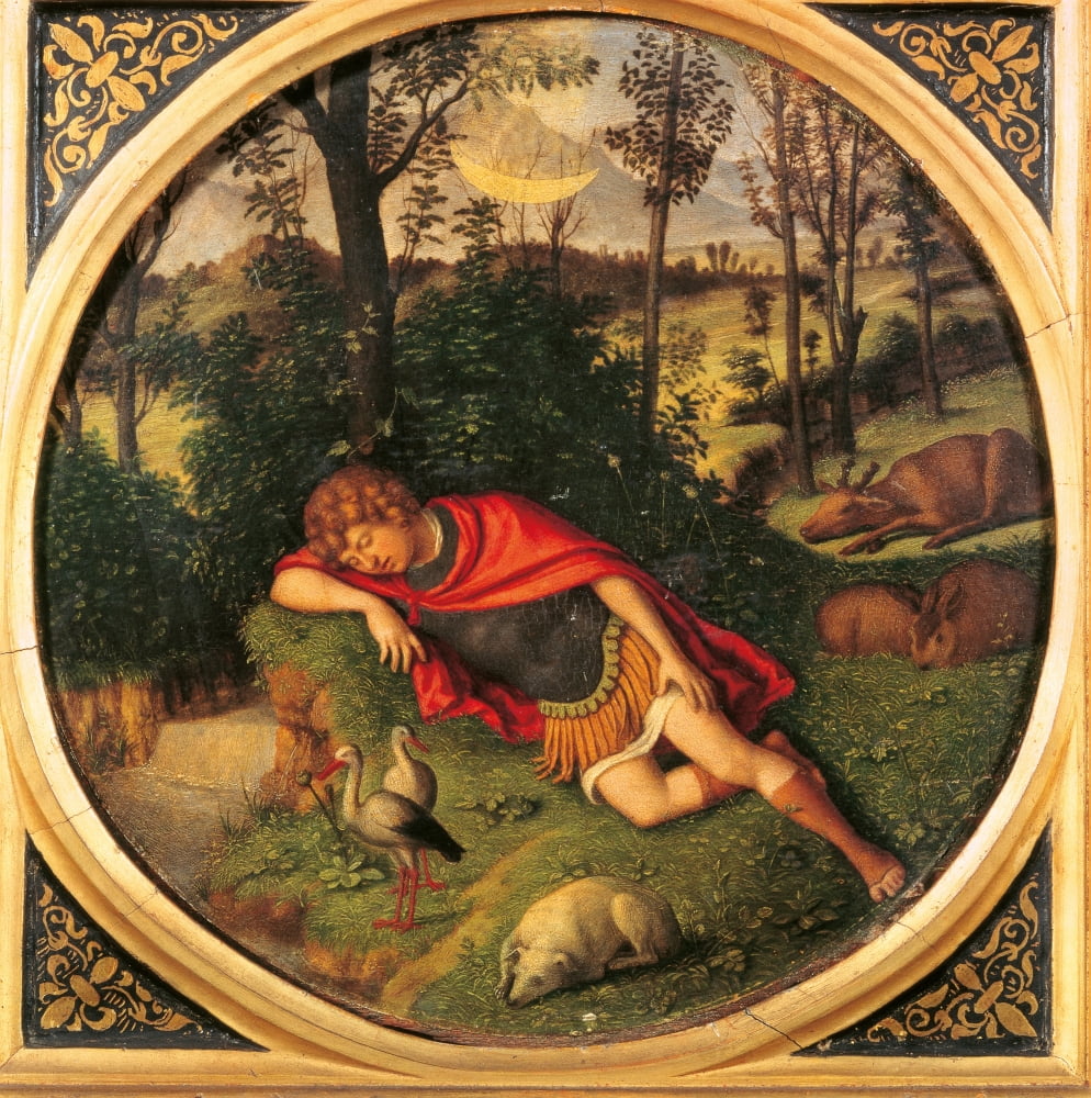 The Sleep Of Endymion Canvas Art - (24 x 36)