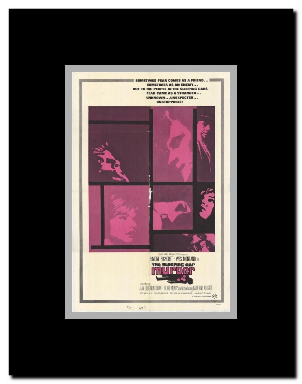 The Sleeping Car Murder Framed Movie Poster