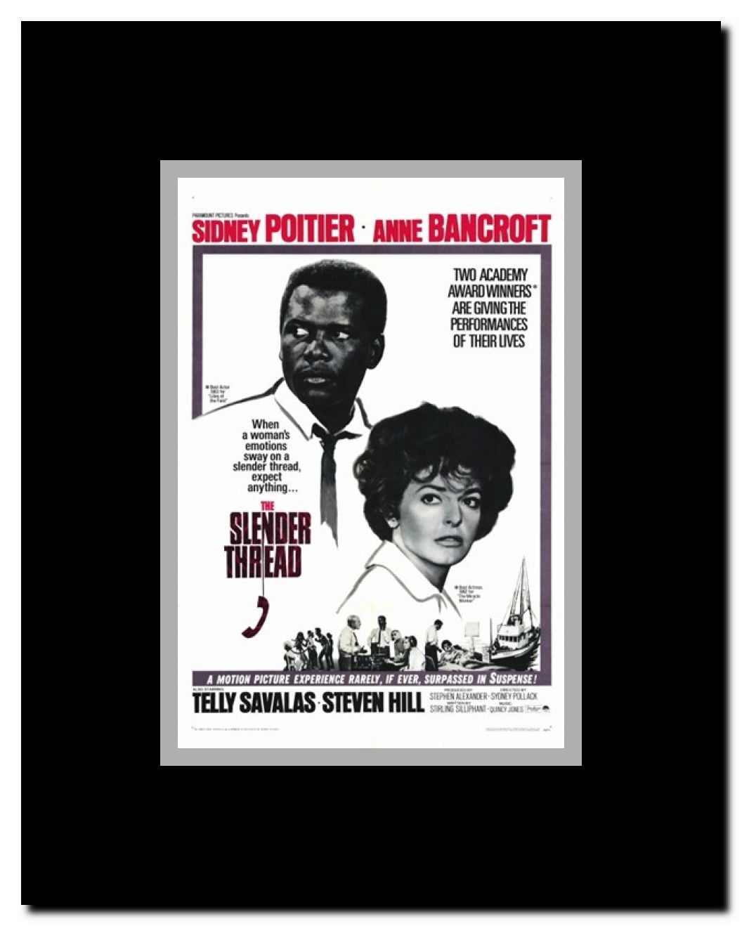 The Slender Thread Framed Movie Poster