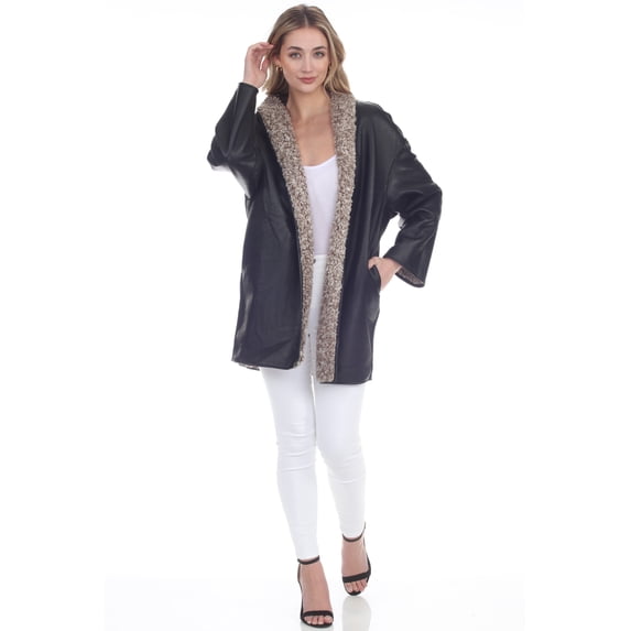The Sloan Reversible Faux Leather Coat