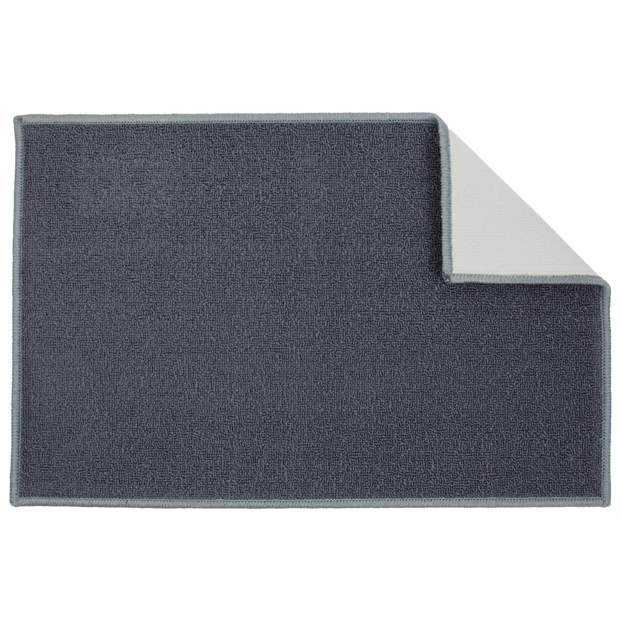 The Sloppy Chef Solid SkidResistant Kitchen Rug Charcoal 26x45