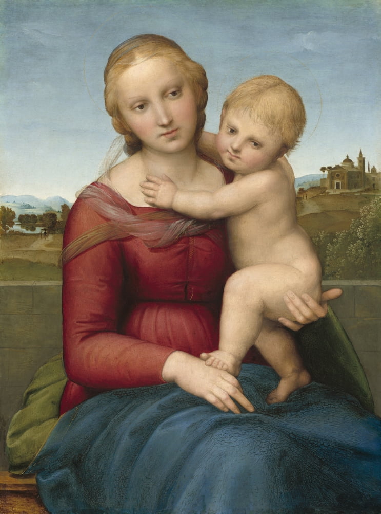The Small Cowper Madonna Canvas Art - (24 x 36)