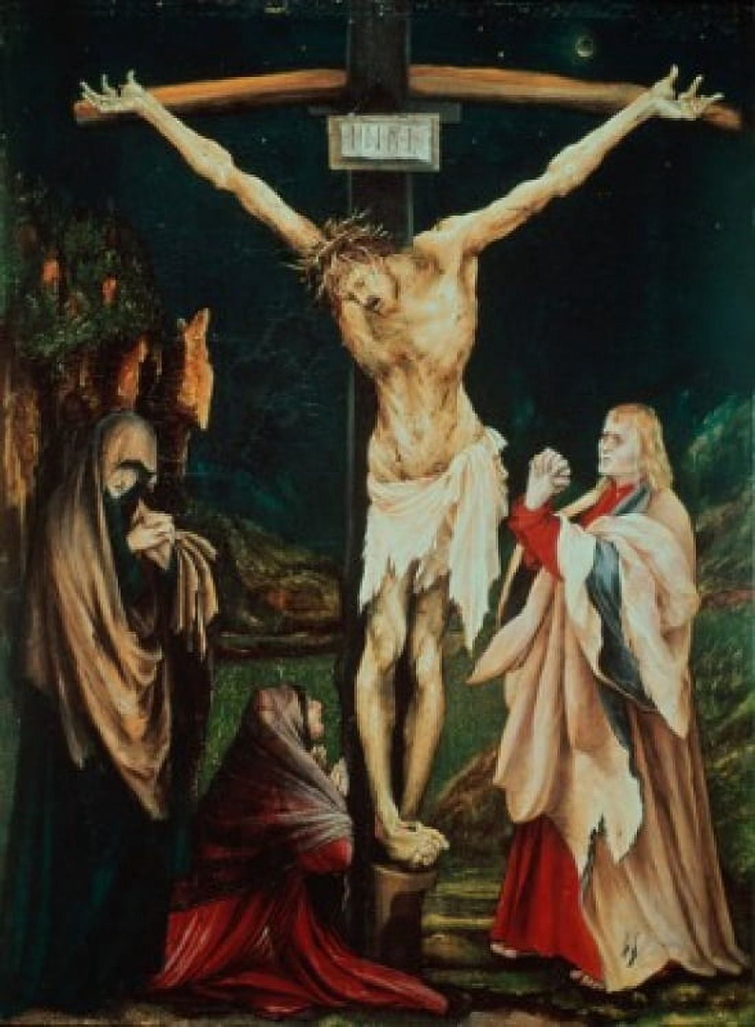 The Small Crucifix c 1510 Matthias Grunewald (147080-1528 German) National Gallery of Art Washington DC USA Canvas Art - Matthias Grunewald (18 x 24)