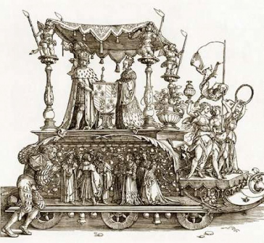 The Small Triumphal Car Canvas Art - Albrecht Durer (24 x 24)