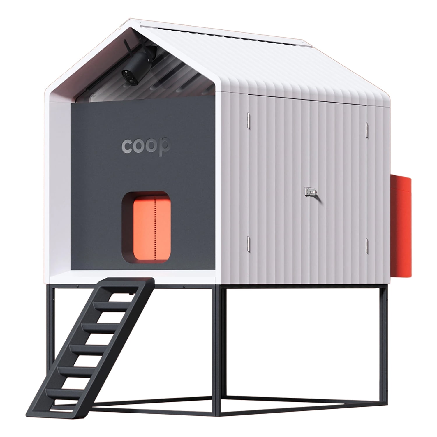 Smart Elevated Chicken Coop with Wi-Fi Cameras and Automatic Door