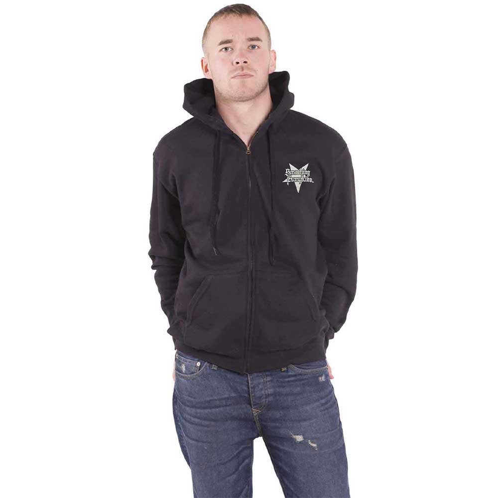 The Smashing Pumpkins Unisex Zipped Hoodie: Zero Halo (Back Print