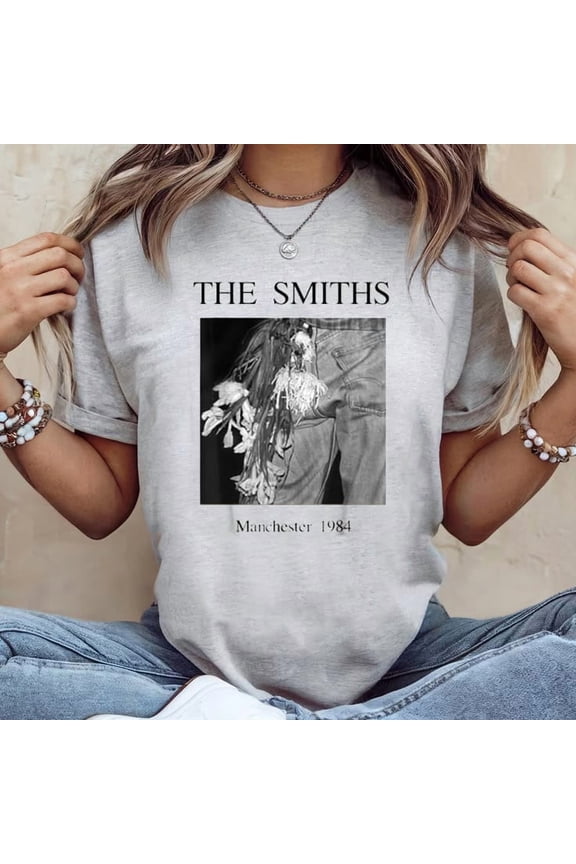 The Smiths Manchester 1984 Morrissey by Stephen Wright T-shirt Sizes S-5XL