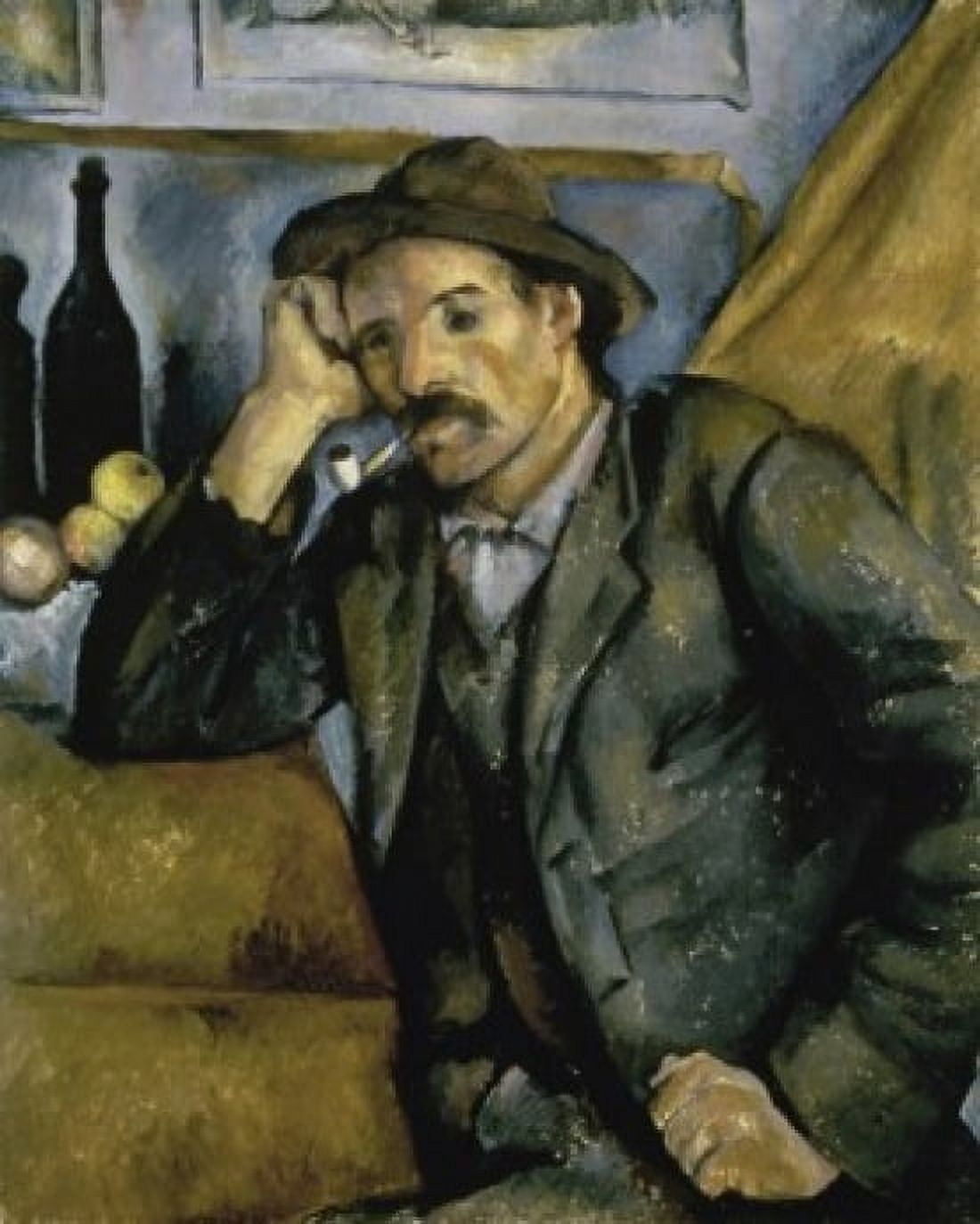 The Smoker 1890-1892 Paul Cezanne (1839-1906 French) Oil on canvas State Hermitage Museum St Petersburg Russia Canvas Art - Paul Cezanne (24 x 36)