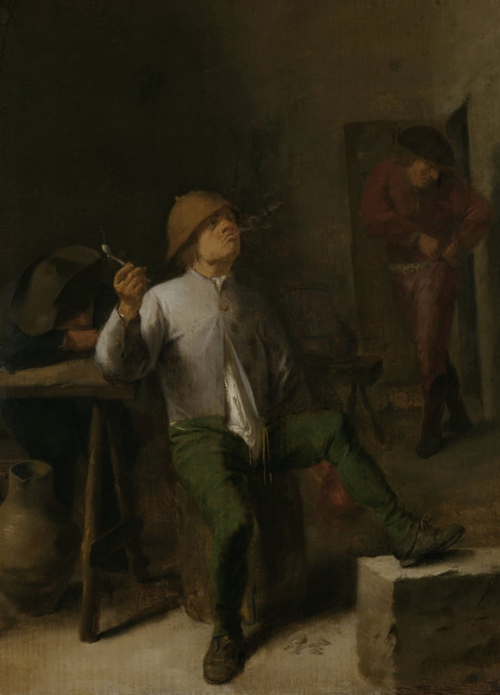 The Smoker Canvas Art - (18 x 24)