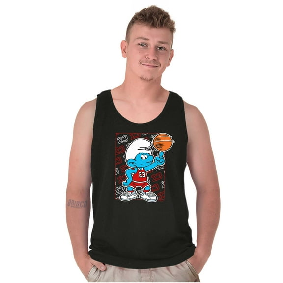 The Smurfs Athlete Basketball Player Tank Top T Shirts Men Women Brisco Brands S