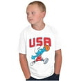 thumbnail image 1 of The Smurfs Basketball Player Team USA Boys Kids T Shirt Tees Tops Teen Brisco Brands S, 1 of 1