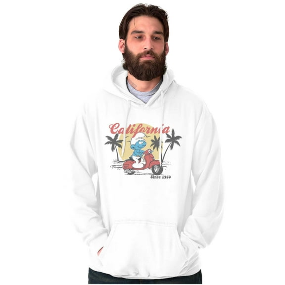 The Smurfs California Moped Adventure Hoodie Sweatshirt Women Men Brisco Brands S