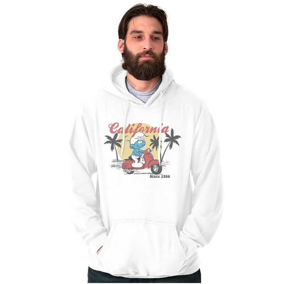 The Smurfs California Moped Adventure Unisex Plus Size Hoodie Brisco Brands 2X