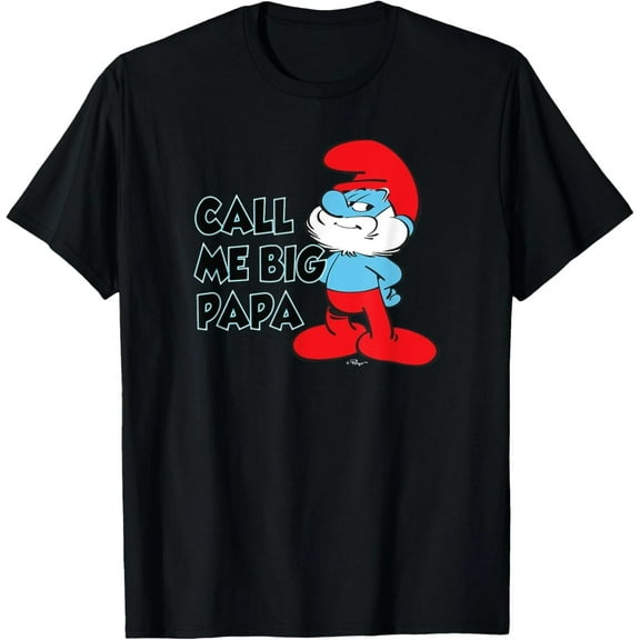 The Smurfs Call Me Big Papa T-Shirt S-5XL NEW