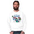 thumbnail image 1 of The Smurfs Christmas Holiday Presents Sweatshirt for Men or Women Brisco Brands S, 1 of 6