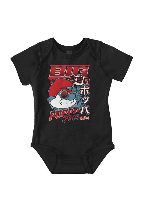 The Smurfs Cool Kanji Big Poppa Bodysuit Jumper Boys Infant Baby Brisco Brands 6M