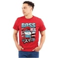 thumbnail image 1 of The Smurfs Cool Kanji Boss Papa Men's Big & Tall Crewneck Graphic Tee Brisco Brands 5X, 1 of 5