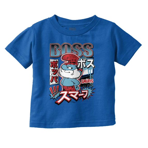 The Smurfs Cool Kanji Boss Papa Youth T Shirt Tee Boys Infant Toddler Brisco Brands 2T